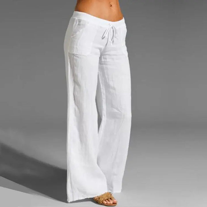 Dames wijde zomerbroek voor ultiem comfort op ontspannen dagen, perfect voor lente en zomer.