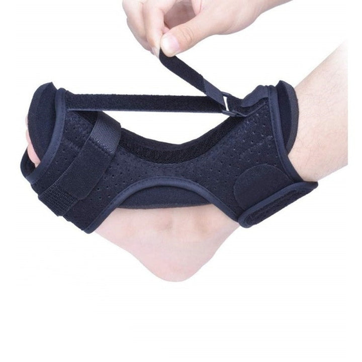 Unisex nachtspalk voor fasciitis plantaris, hielspoor en achillespees; biedt comfortabele voetondersteuning tijdens slaap.
