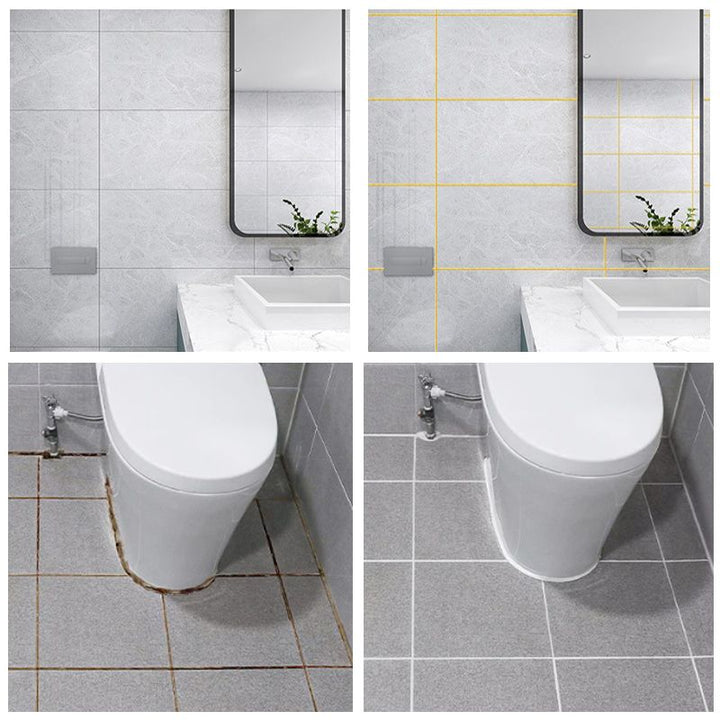 Voegpen voor het renoveren van tegelvoegen, geeft badkamer en keuken een frisse, schimmelvrije look.