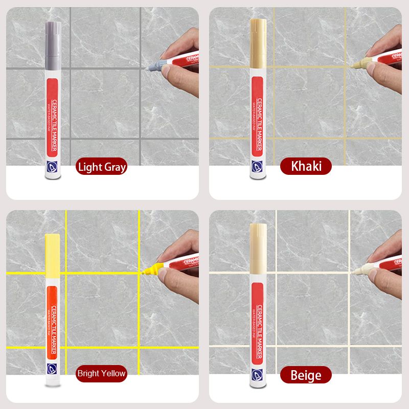 Eenvoudig voegen renoveren met deze antischimmel & waterdichte voegpen, voor schone, duurzame tegels.
