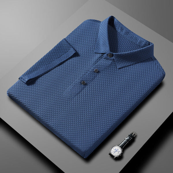 Zakelijk casual heren polo, comfortabel en ademend, voor een nette look.