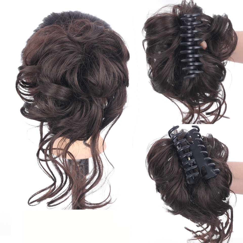 Opsteekkapsel hairextensie, creëer in seconden een stylish messy knot met extra volume.