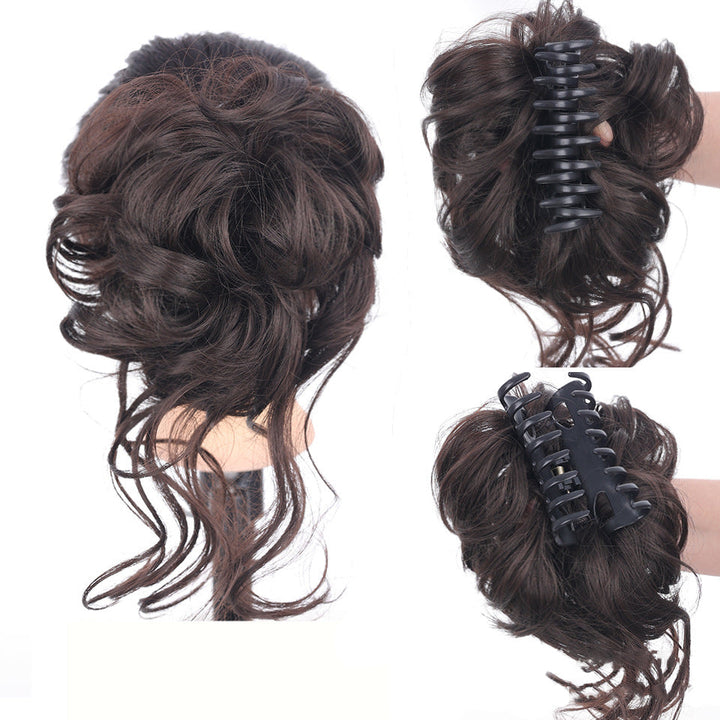 Opsteekkapsel hairextensie, creëer in seconden een stylish messy knot met extra volume.