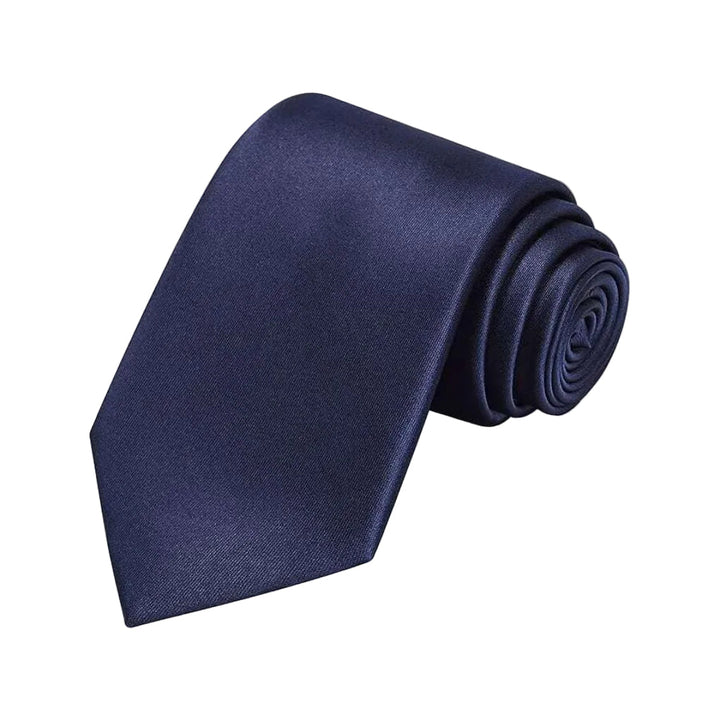 Klassieke rode effen stropdas van polyester, een must-have accessoire voor mannen.