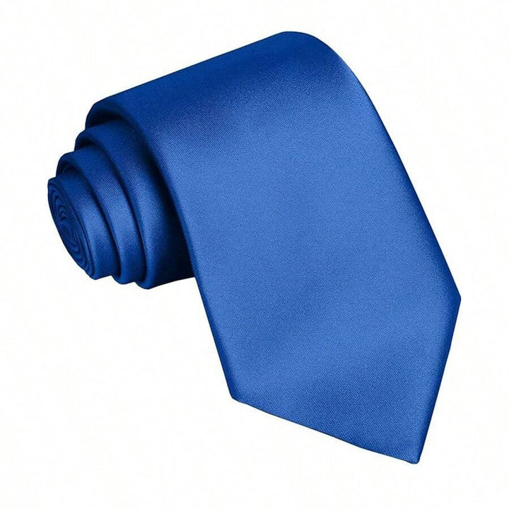 Verfijnde effen polyester stropdas voor mannen, voegt direct elegantie toe aan elke outfit.