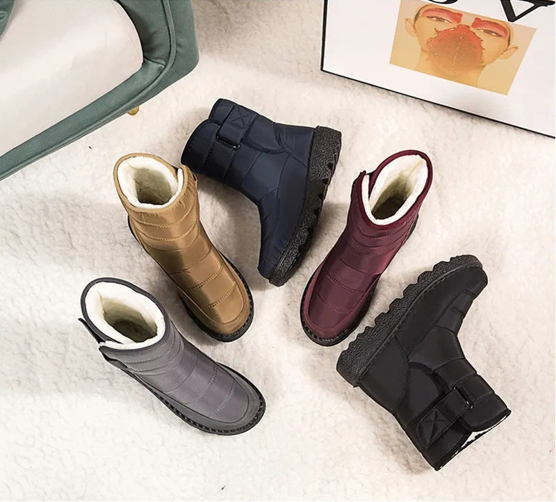 Unisex winterlaarzen, waterdicht en warm, met moderne plateauzool voor extra comfort.