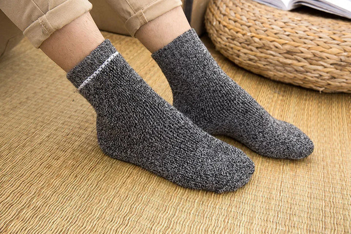 Zachte, gebreide retro wintersokken (3 paar) voor volwassenen, voor optimaal comfort en winterwarmte.