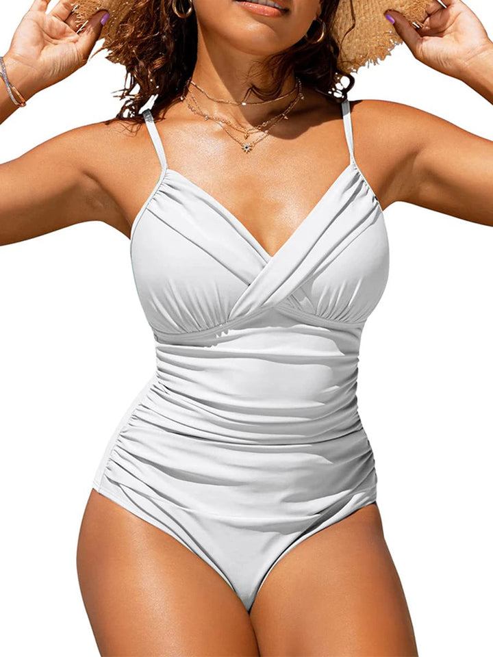Gewatteerd plus-size badpak voor dames, perfecte pasvorm. Geniet van stijl en comfort op zomerse dagen.