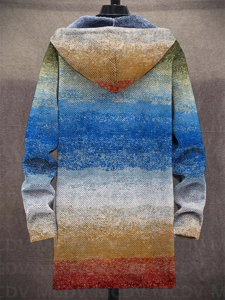 Warm en comfortabel heren vest met opvallende stoere print. Ideaal voor casual look.
