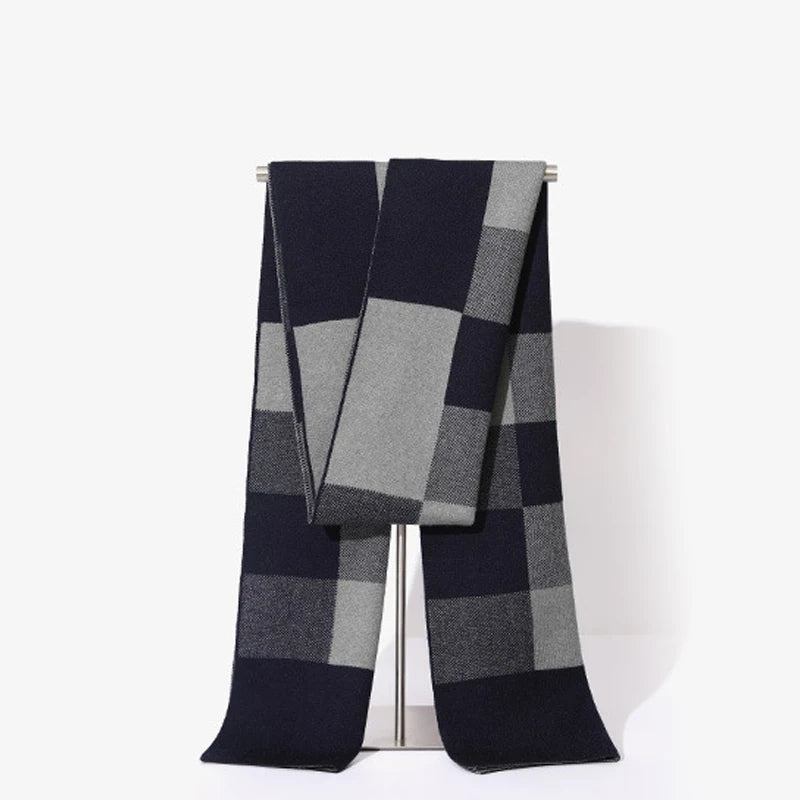 Elegante heren sjaal van wol. Een tijdloos en stijlvol accessoire dat elke winter outfit compleet maakt.
