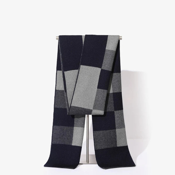 Elegante heren sjaal van wol. Een tijdloos en stijlvol accessoire dat elke winter outfit compleet maakt.