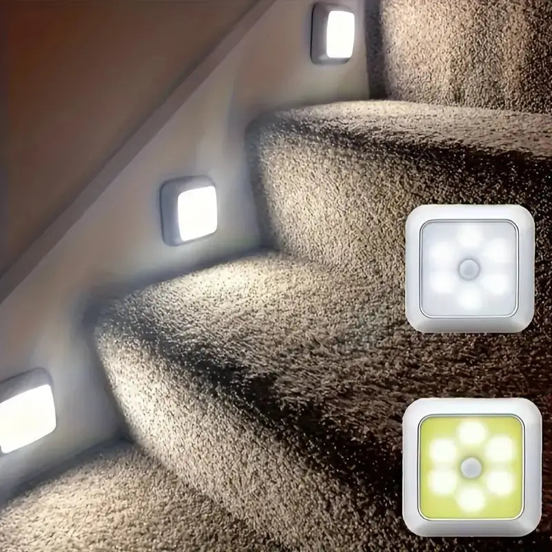Draadloos LED bewegingssensor licht voor huis, ideaal als energiezuinig nachtlampje in hal of kast.