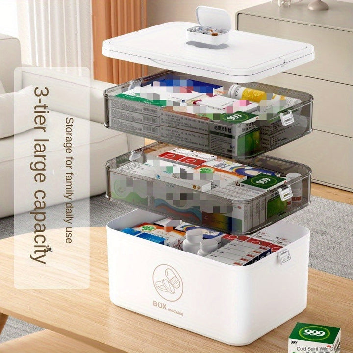 Handige pillendoos voor dagelijkse medicatie. Overzichtelijke medicijnen organizer voor uw gezondheid.