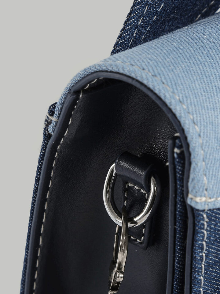 Denim schoudertas voor dames, casual crossbodytas, ideaal voor een trendy look.