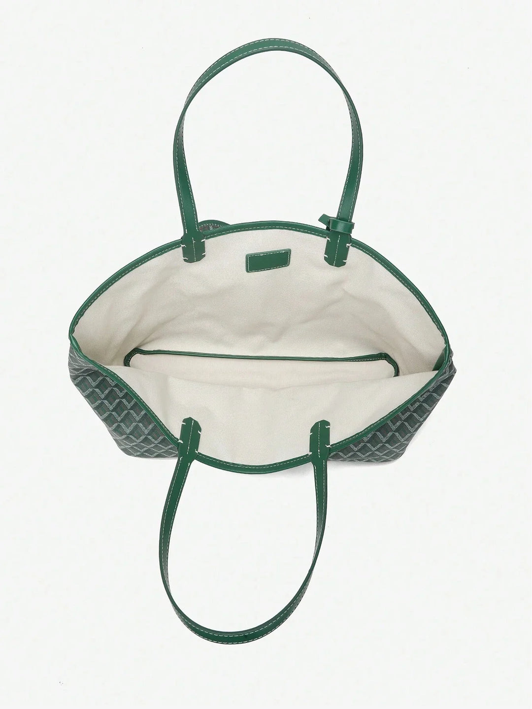 Trendy dames totebag van PVC, lichtgewicht en ruim, een modern dagelijks accessoire.