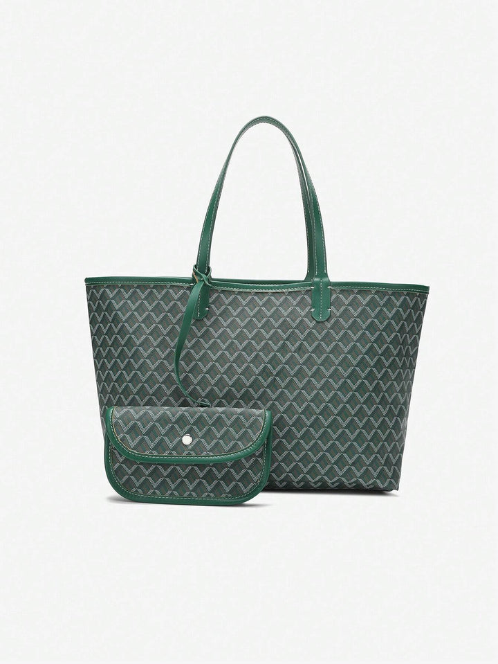 Casual dames handtas, perfect als schoudertas voor werk, school of vrije tijd, van PVC.