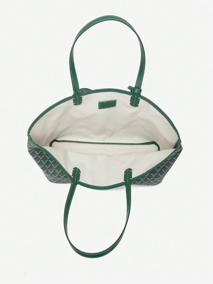 Dagelijkse dames totebag van PVC, lichtgewicht en ruim, een essentieel casual accessoire.