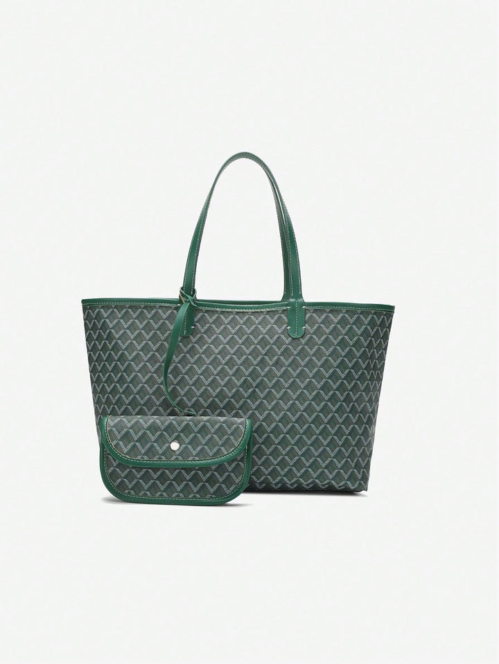 Lichtgewicht casual dames handtas, ruime PVC schoudertas, modern en praktisch voor dames.
