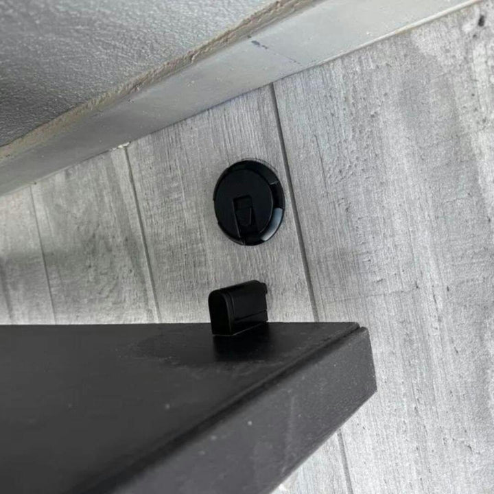 Innovatieve HoldMate magnetische deurstopper. Gemakkelijke zelfklevende oplossing voor thuis, geen gaten, strak design.