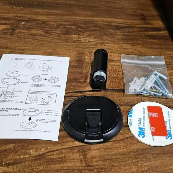 Praktische magnetische deurstopper voor interieur. Houdt deuren open, zonder boren, perfect voor slaapkamers en kantoren.