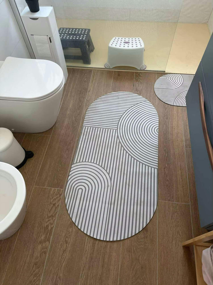 Droogloopmat voor keuken en entree, met sterke absorptie en antislip rug; comfortabele huisdecoratie.