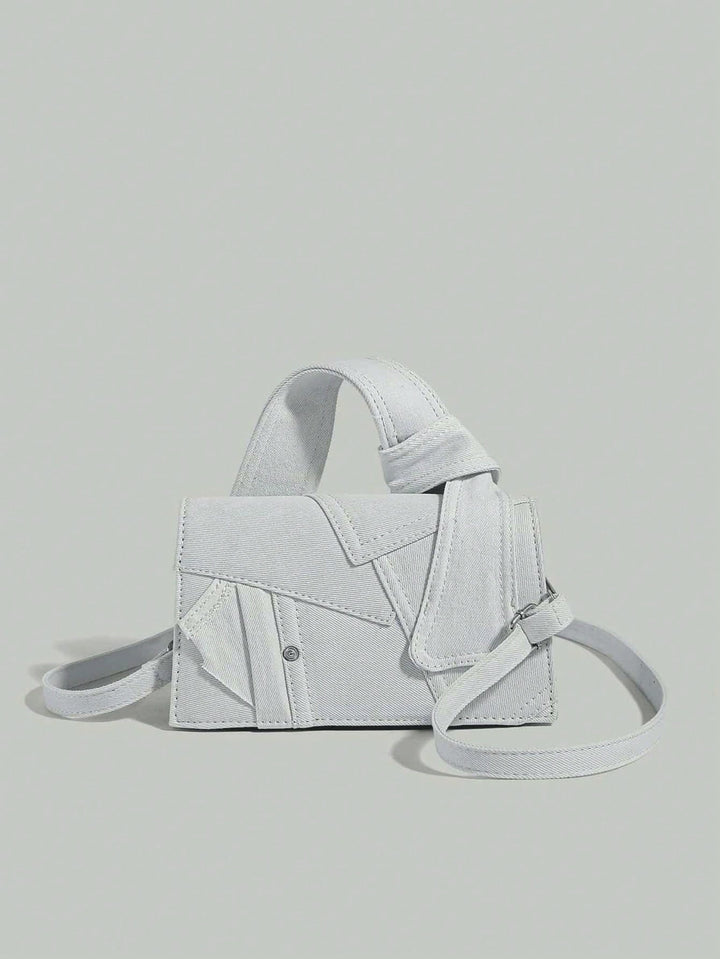 Modieuze denim crossbodytas, dames schoudertas, veelzijdig accessoire voor elke gelegenheid.
