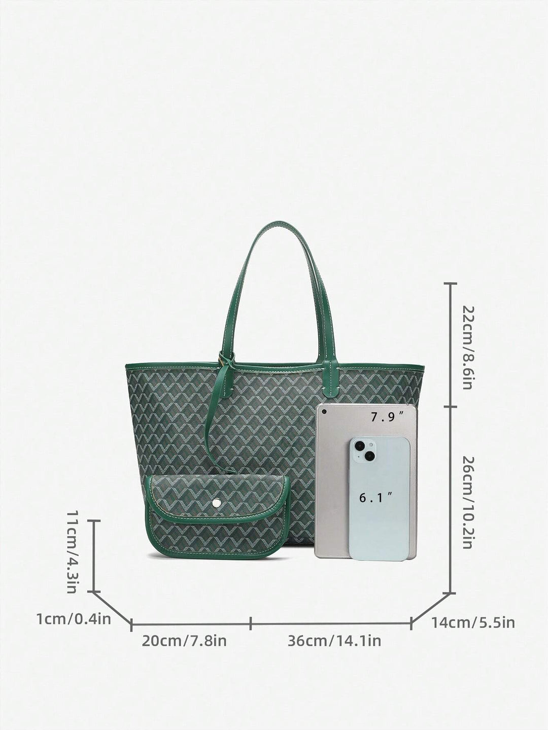 Extreem lichte dames schoudertas van PVC, ruime casual totebag voor dagelijks comfort.