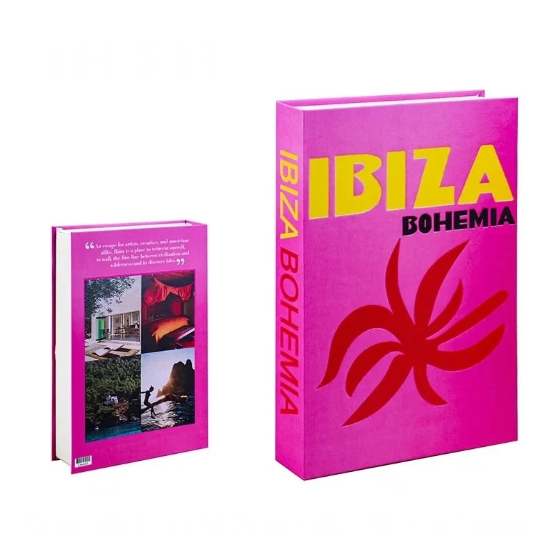 Decoratief boek met luxe bohemian accenten, ideaal voor uw salontafel.