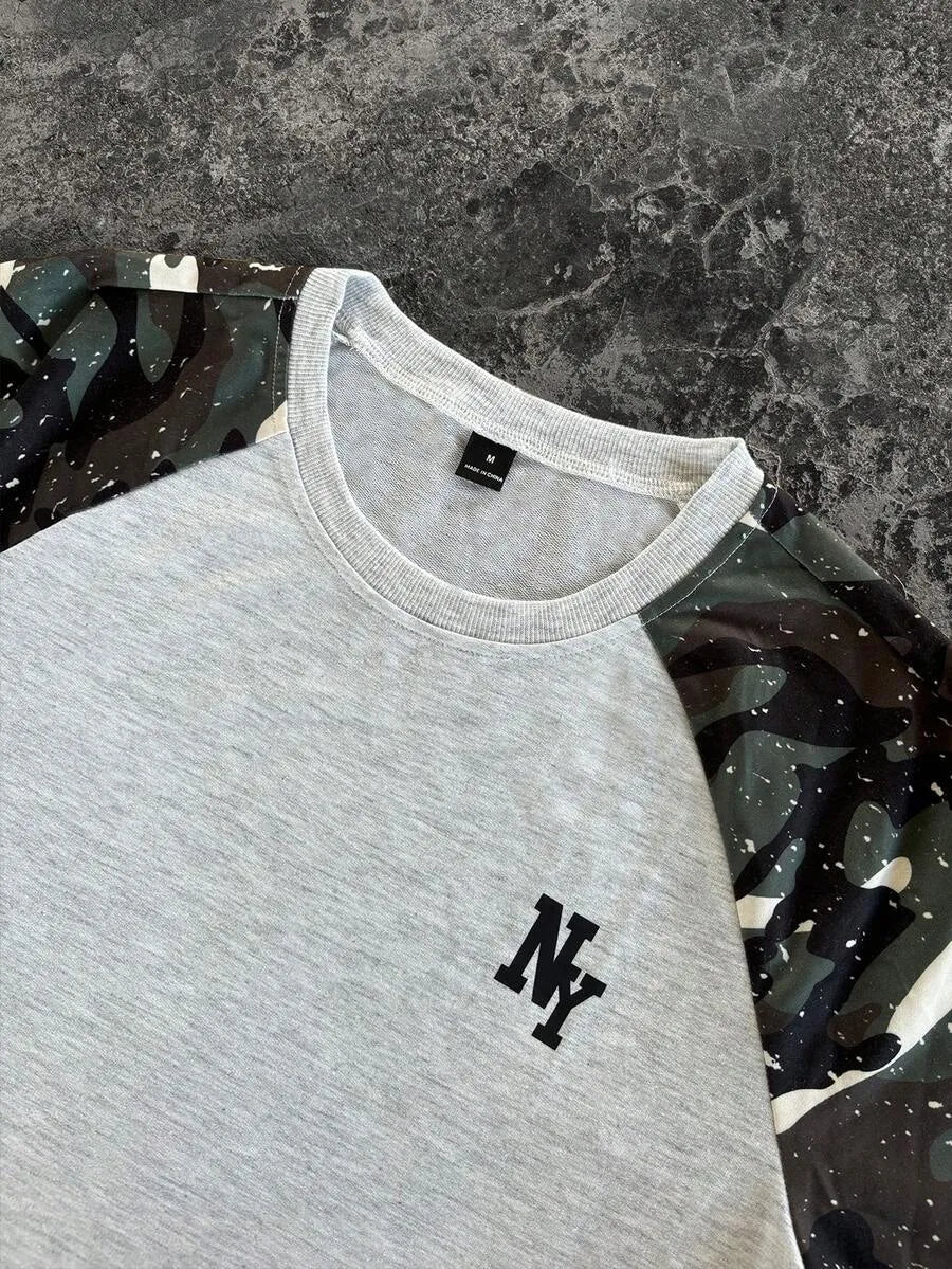 Heren longsleeve met handgeschreven print. Uniek, comfortabel en ideaal voor lente/herfst streetwear.