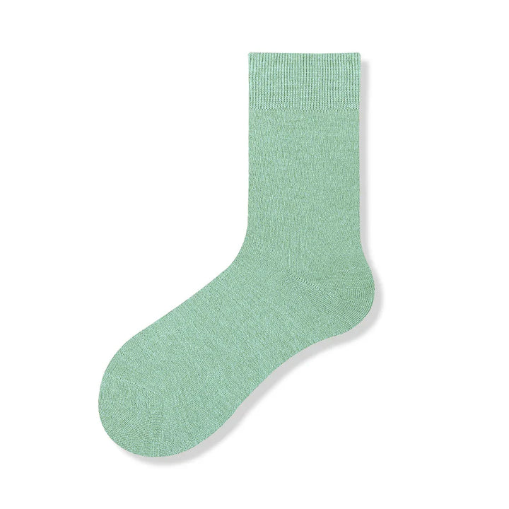 Cadeauverpakking met 5 paar warme wollen dames hygiënesokken, ideaal voor winter.