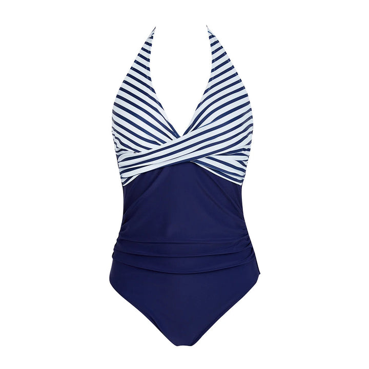 Dames push-up badpak met open rug, ideaal voor een trendy look aan het strand.