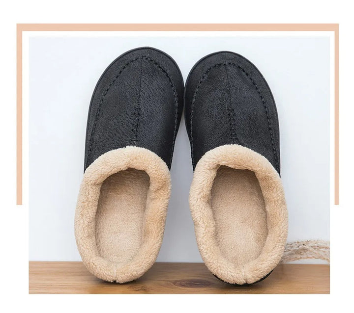 Instapsloffen voor heren: luxe comfortabele pantoffels met warme voering.
