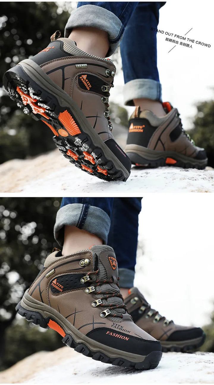 Waterdichte heren winterschoenen, perfect voor een actieve levensstijl in de kou.