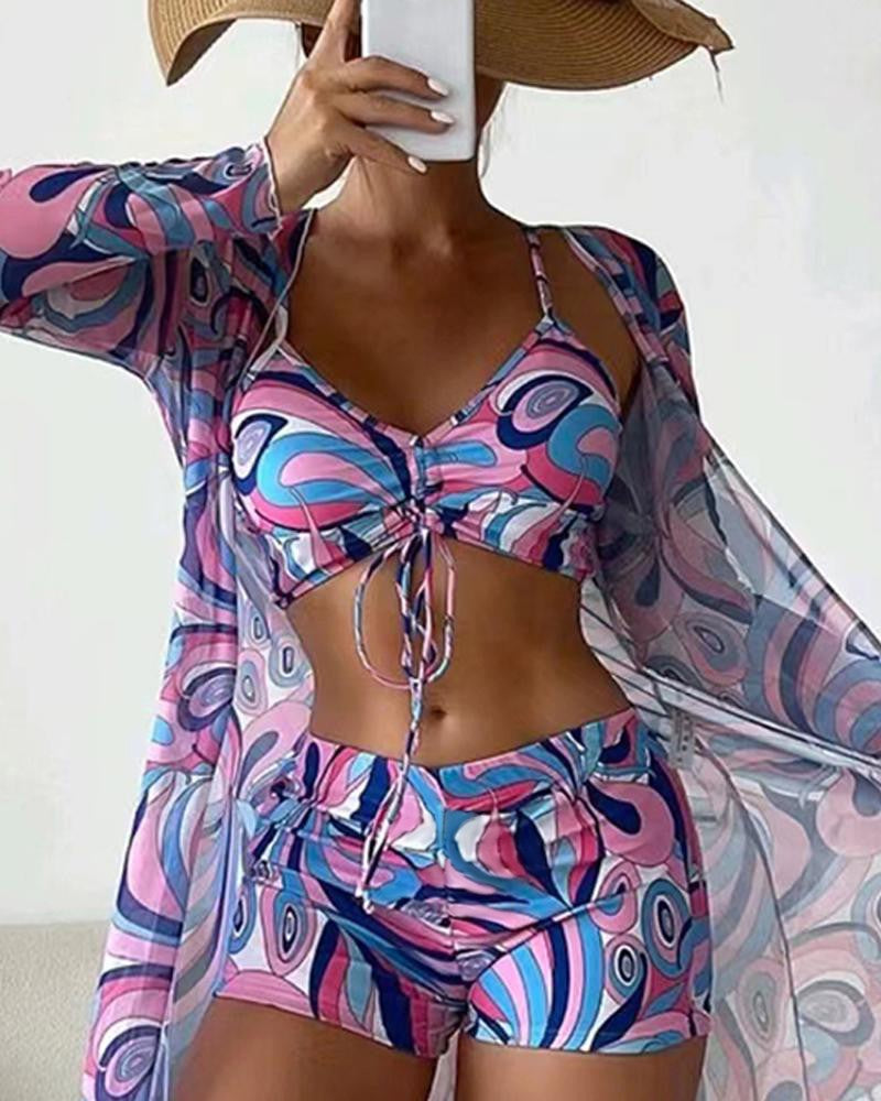 Luxe dames strandkleding set, perfect voor ontspanning aan het water.
