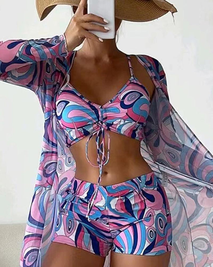 Luxe dames strandkleding set, perfect voor ontspanning aan het water.