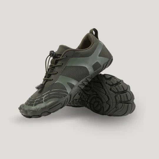 Modern design van uniseks orthopedische barefoot sneakers, combineert functionaliteit, esthetiek en outdoor comfort.