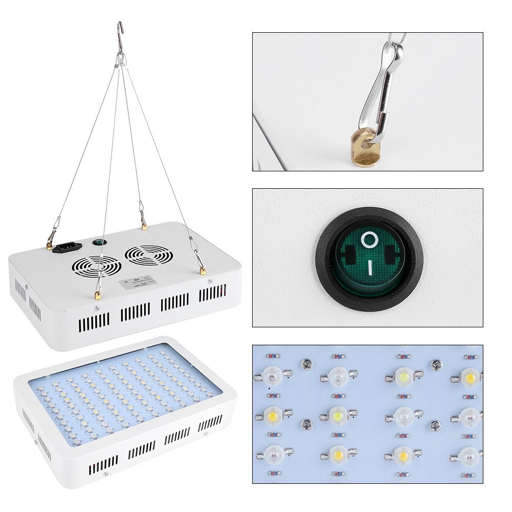 Energiezuinige LED plantenlamp 1000W, volledig spectrum voor alle groeifases. Ideaal voor efficiënte indoor kweek.