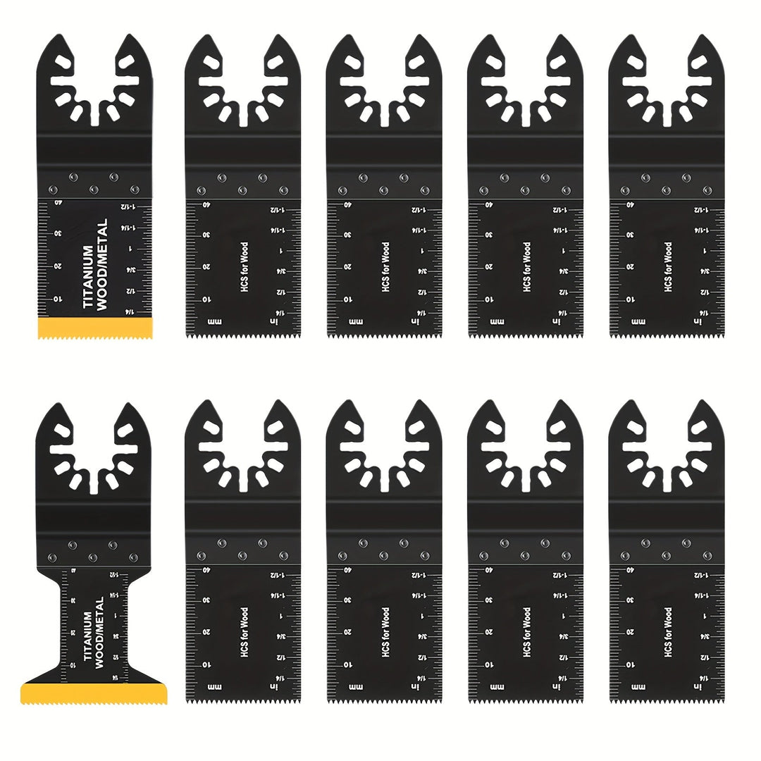 Precieze titanium multitool zaagbladen voor nauwkeurig zagen in diverse materialen. Essentieel gereedschap.