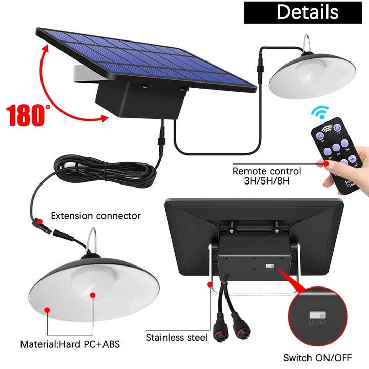 TwinRay draadloze solar LED lampen voor sfeervolle buitenverlichting in tuin of terras met afstandsbediening.