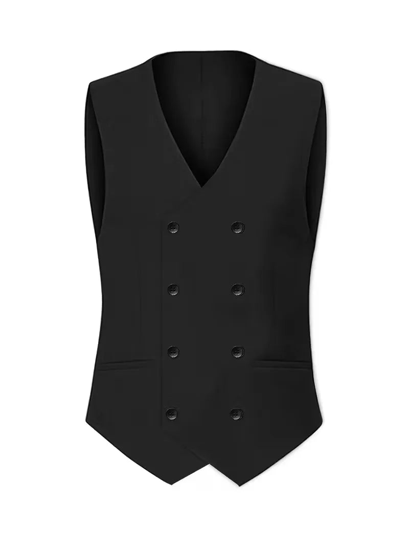 Stijlvol blauw herenpak, slim fit driestukspak, geschikt voor elke formele of feestelijke setting.