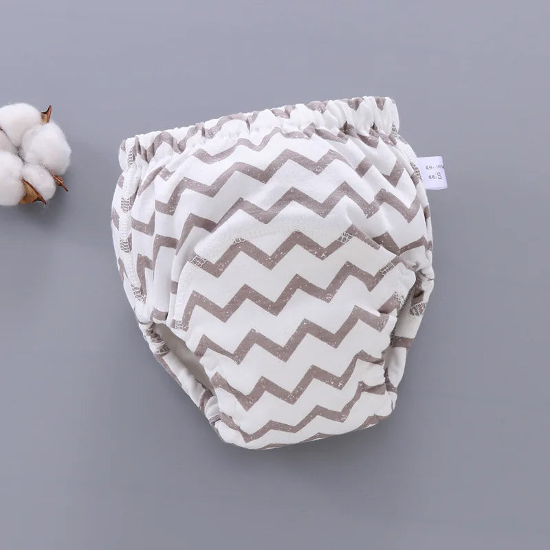 Ademende baby luierbroek, waterdicht en herbruikbaar, met 6 lagen absorptie.