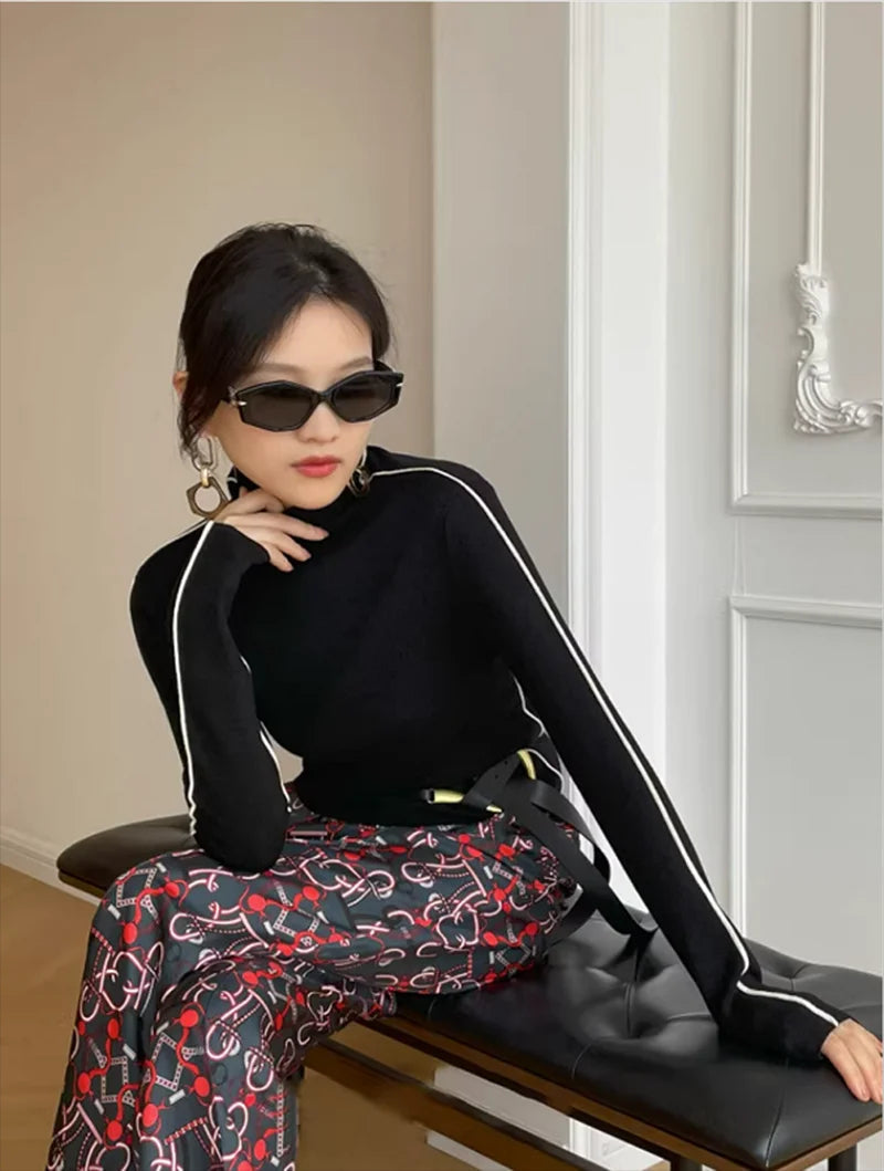 Gebreide dames trui Lynn, warm en comfortabel, perfect voor winterse outfits.