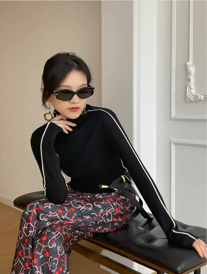 Gebreide dames trui Lynn, warm en comfortabel, perfect voor winterse outfits.