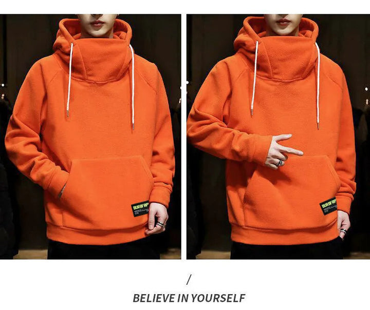 Heren hoodie, oversized en dik, perfect voor winterse dagen. Comfortabele casual kleding.