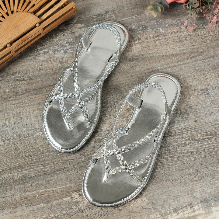 Comfortabele Hoymans gevlochten slippers, een must-have instapmodel voor dames.