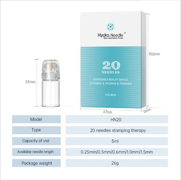 Microneedling derma stempel voor effectieve huidverjonging, vermindert fijne lijntjes & bevordert huidverbetering.