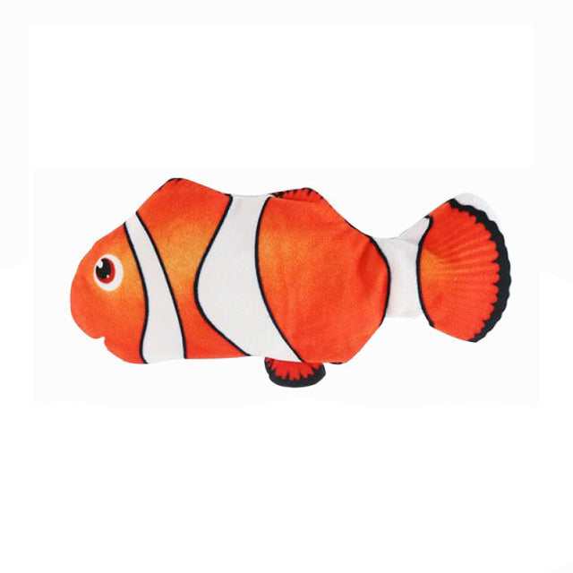 Oplaadbaar interactief pluche speelvisje FlippyFish voor honden, stimuleert spel en het jachtinstinct.