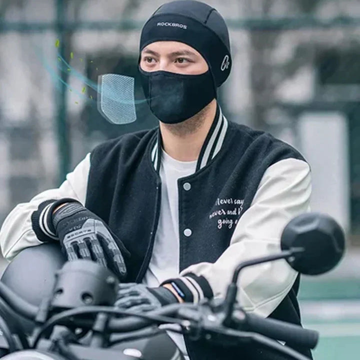Ademende, waterdichte gezichtsbescherming voor fietsen en wandelen. Uniseks DryComfort nekwarmer/masker.