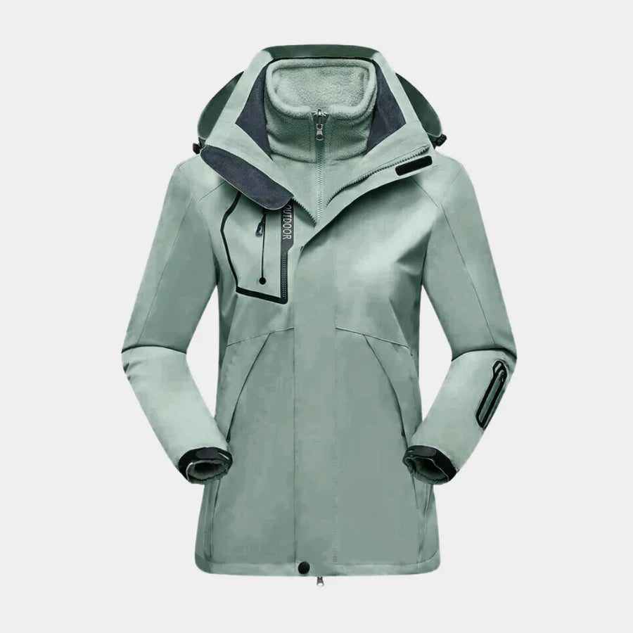 Dames outdoor winterjas, waterdicht en warm. Perfecte jas voor wintermode en buitenkleding.
