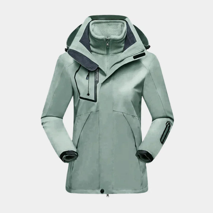 Dames outdoor winterjas, waterdicht en warm. Perfecte jas voor wintermode en buitenkleding.
